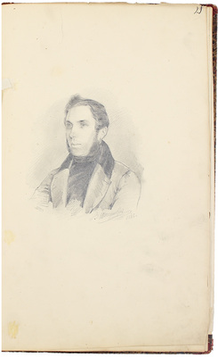 Штернберг Василий Иванович. Альбом рисунков с пейзажами, портретами и набросками 